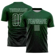 Aangepast groen zwart-wit abstract fragment kunst sublimatie voetbaltenue shirt Aangepast groen zwart-wit abstract fragment kunst sublimatie voetbaltenue shirt